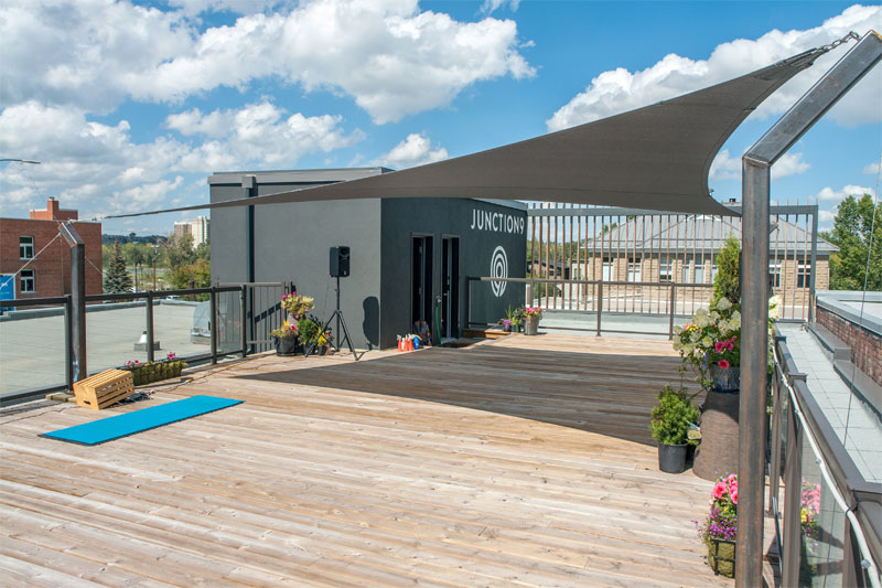 Junction 9 Yoga Studio Custom Shade Structure