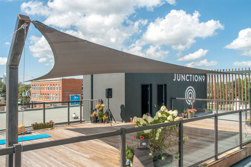 Junction 9 Yoga Studio Custom Shade Structure