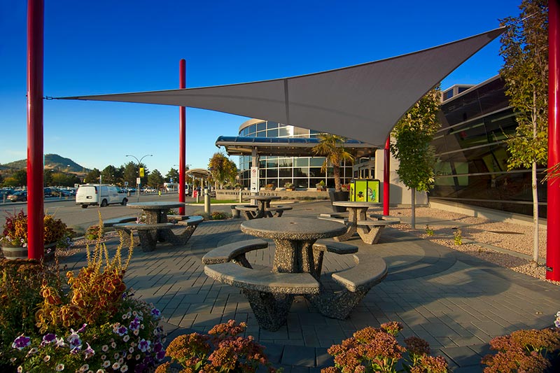 Kelowna International Airport Free Span Shade Sail