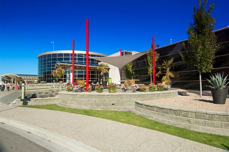 Kelowna International Airport Free Span Shade Sail