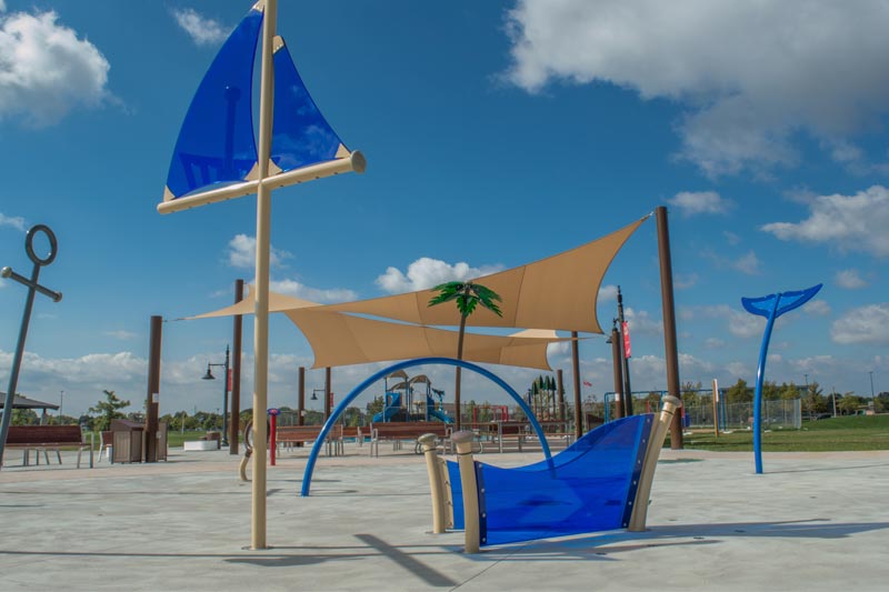Le Salle Shade Sails and Play Area