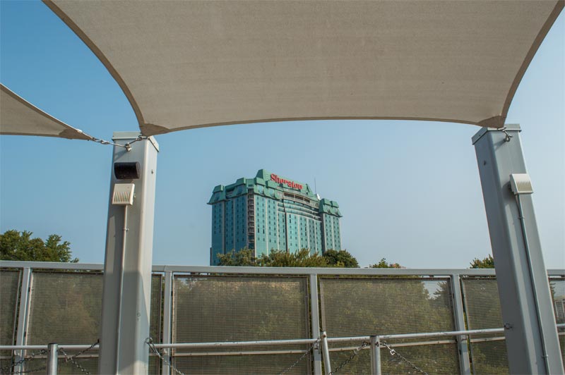 Niagara Zip Line overlooking the Sheraton