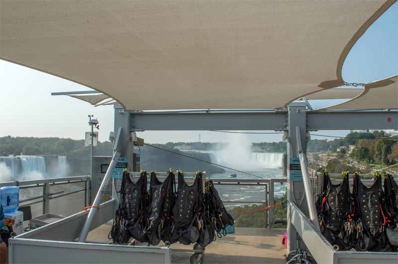Niagara Falls Zip Line overlooking the falls