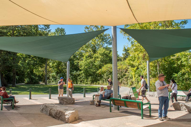 Shade Sails at Point Peele National Park