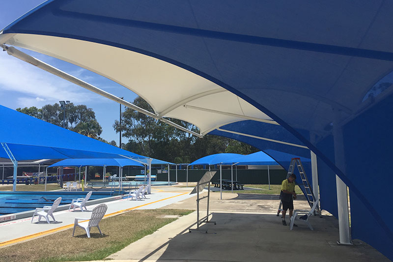 Cantilever Fabric Structure