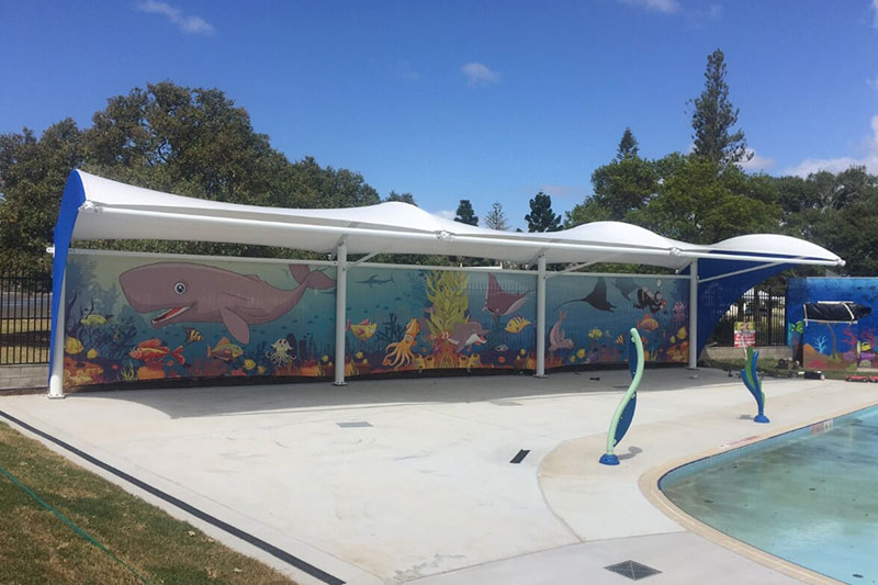 Cantilever Fabric Structure