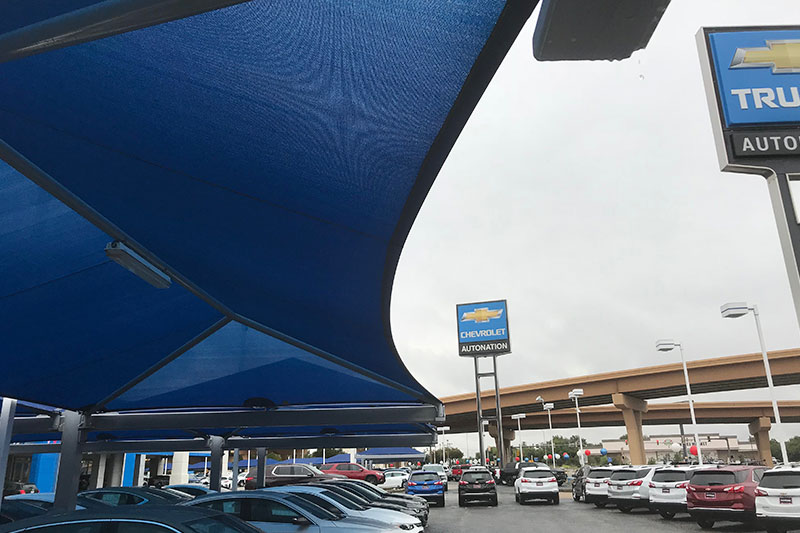 Cantilever Fabric Structure