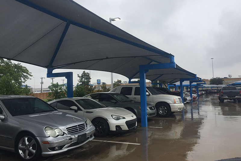 Cantilever Fabric Structure